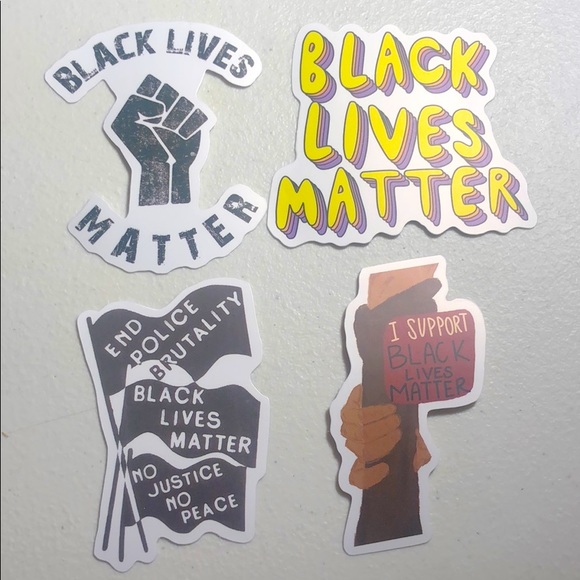 BLACK LIVES MATTER STICKERS - Picture 1 of 5
